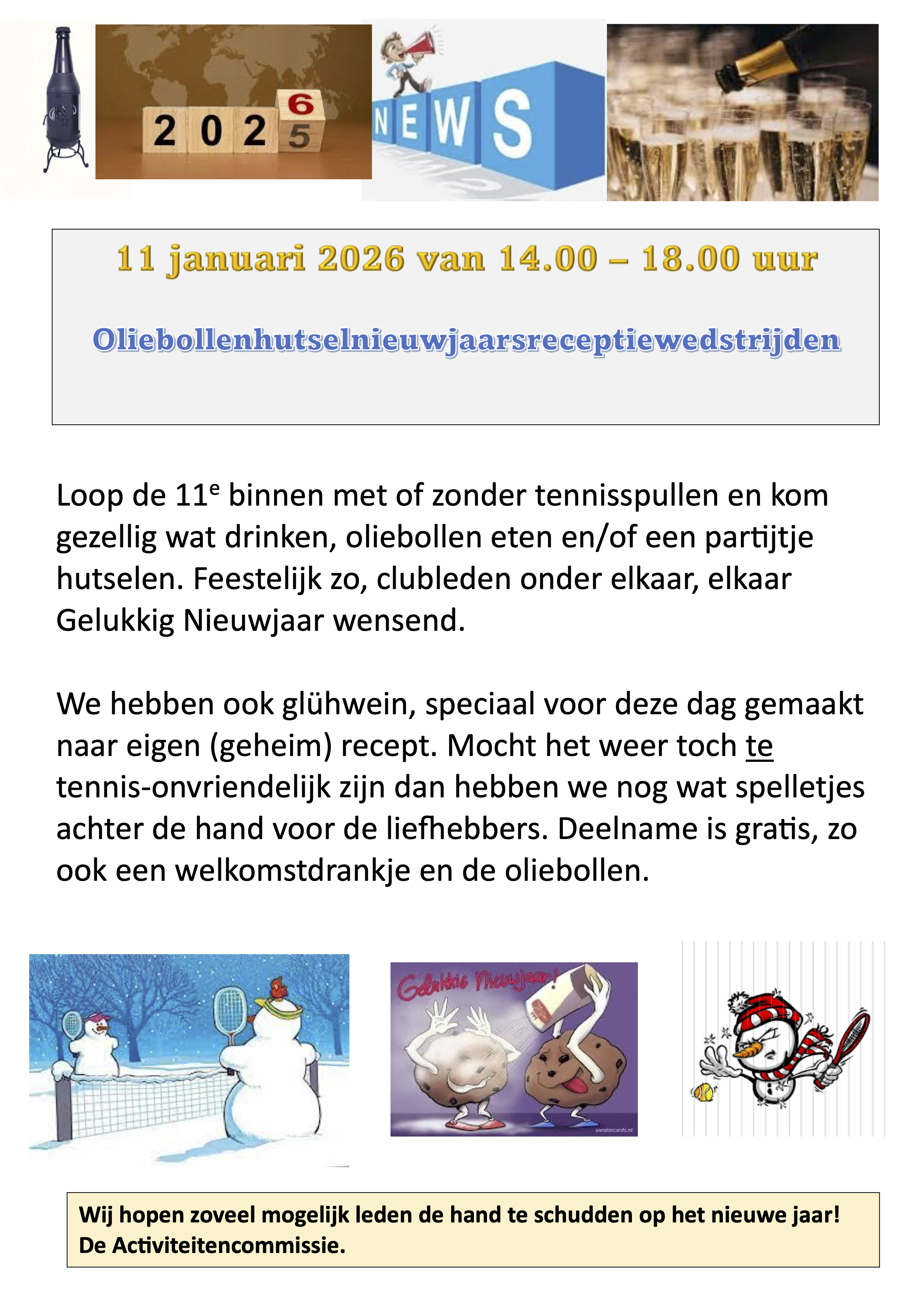 Oliebollenhutselnieuwjaarsreceptiewedstrijden